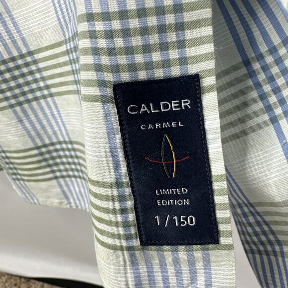 Calder Carmel Limited Edition Multicolor Plaid Button Down Shirt Large 1/150 - Picture 3 of 14